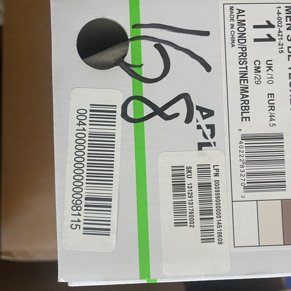 SOLD‼️APL BL TECHLOOM SLIDE Almond /Cream / Marble Sandals with Textured Eleganc - Picture 5 of 6